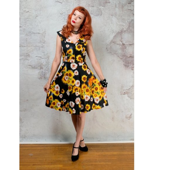 Voodoo Vixen sunflower summer dress size small. - Picture 4 of 6